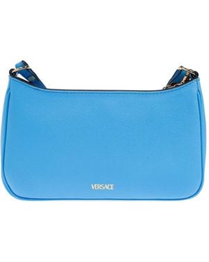 Versace Mini La Medusa Chain Shoulder Bag - Blue