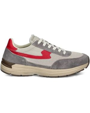 Stepney Workers Club Osier S-Strike Mesh-Sneakers aus Wildleder - Pink