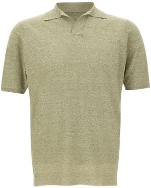 FILIPPO DE LAURENTIIS Mélange-Effect T-Shirt - Green