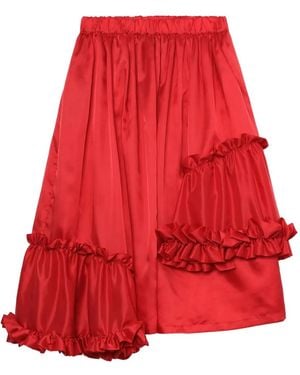 Noir Kei Ninomiya Ruffled Asymmetric Skirt - Red
