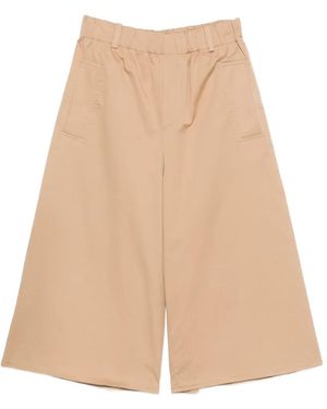 Susanne Bommer Wide-Leg Pocket Pants - Natural