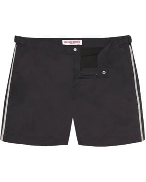 Orlebar Brown Bulldog Stripe-detail Swim Shorts - Black