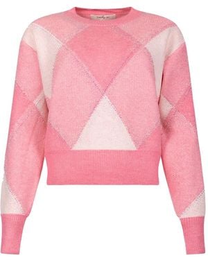 Rene' Derhy Pull Natasha À Ornements En Cristal - Rose