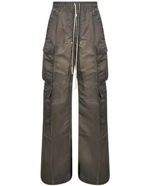 Rick Owens Pantalon Cargo Jumbo À Lien De Resserrage - Grey