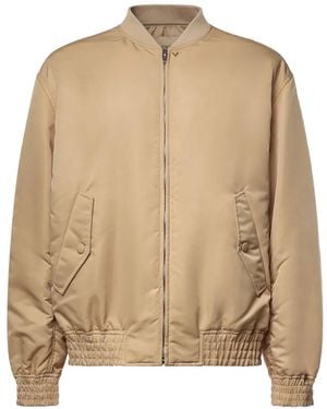 Valentino Garavani Zip-Up Bomber Jacket - Natural