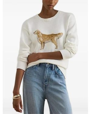Ralph Lauren Dog-Intarsia Sweater - Blue