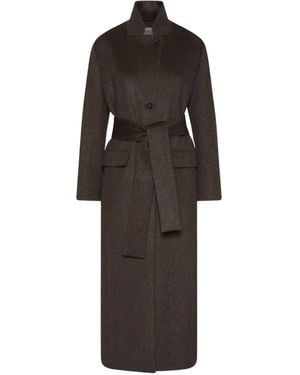 Marella Giostro Belted Coat - Black