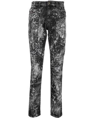 DIESEL D-Strukt Paint Treated Slim-Fit Jeans - Multicolour