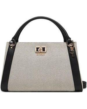 Guess Logo-Detail Tote Bag - Metallic