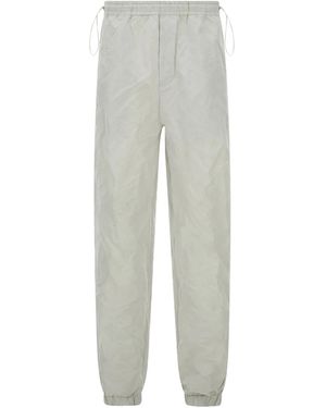 Ferragamo Crinkled Track Trousers - Grey