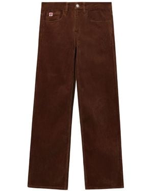 A Bathing Ape Pu Corduroy Trousers - Brown