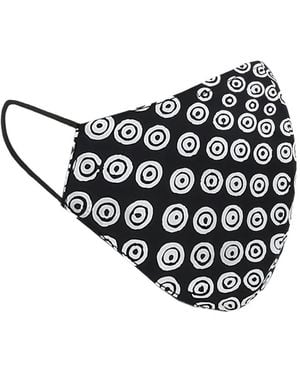 10 Corso Como Mundschutzmaske Mit Grafischem Print - Schwarz