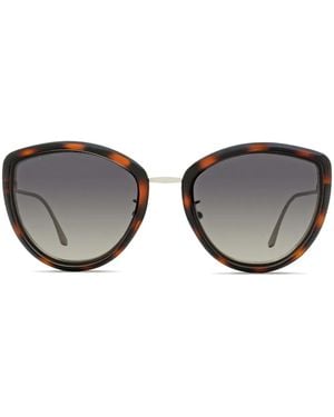Longines Butterfly-Frame Sunglasses - Brown