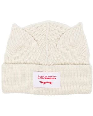 Charles Jeffrey Chunky Ears Beanie - Natural