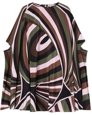 PUCCI Iride-Print Crepe De Chine Kaftan - Black