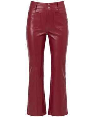 Cinq À Sept Dorothea Faux-Leather Pants - Red