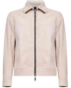 Tagliatore Suede Jacket - Natural