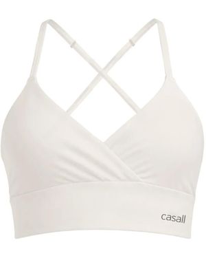 Casall Sujetador Deportivo Con Cuello En V - Blanco
