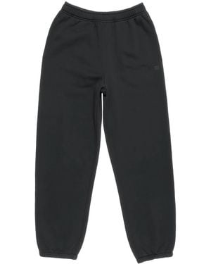 Acne Studios Logo-Embroidered Joggers - Blue