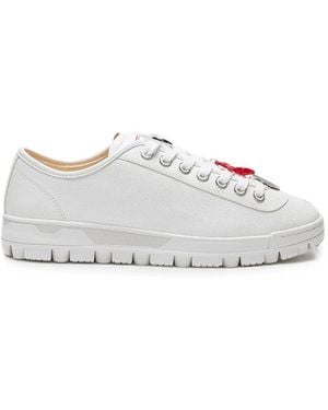 LILI CURIA Baskets June En Cuir - White