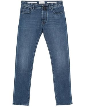 Jacob Cohen Five-Pocket Cotton-Blend Jeans - Blue