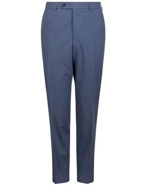 DIGEL Pressed-Crease Tailored Trousers - Blue