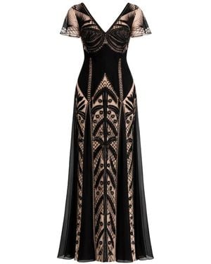Temperley London Giselle Embroidered Gown - Black