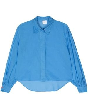 ..,merci Long-Sleeve Cotton Shirt - Blue