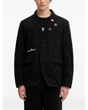 Undercover Appliqué Tailored Jacket - Black