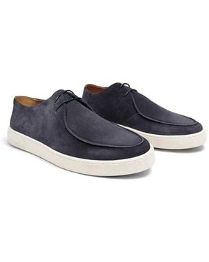 Poche Paris Derbies En Daim - Blue