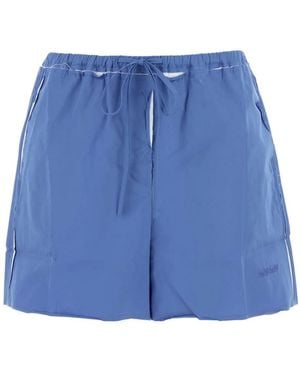 Miu Miu Poplin Shorts - Blue