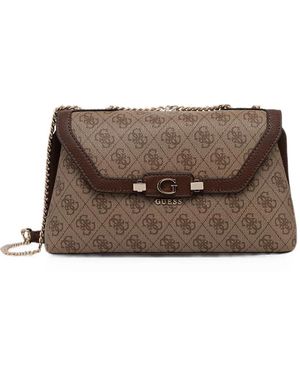 Guess Lindsey Shoulder Bag - Brown