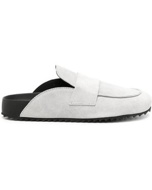 James Perse Sandales En Daim - Blanc