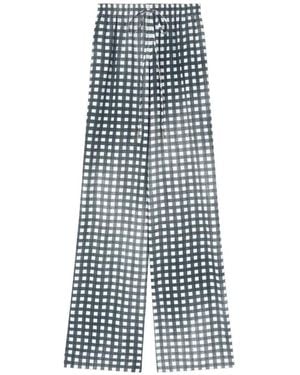 Ermanno Scervino Vichy Print Pants - Blue