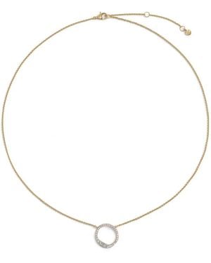 Monica Vinader Riva Pavé Diamond Necklace - White