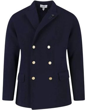Lardini Double-Breasted Six-Button Blazer - Blue