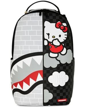 Sprayground X Hello Kitty Brick Wall Split Backpack - White