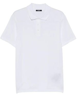 Balmain Logo-Embroidered Polo Shirt - White