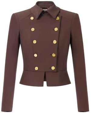 Elisabetta Franchi Doppelreihiger Blazer - Braun