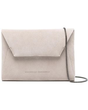 Brunello Cucinelli Chain-Strap Mini Bag - Natural