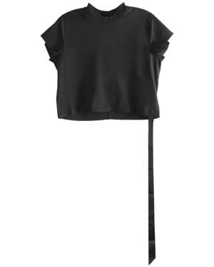 Rick Owens Ribbed Neckline T-Shirt - Black
