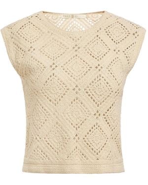 Marie Oliver Rainey Crochet Blouse - Natural