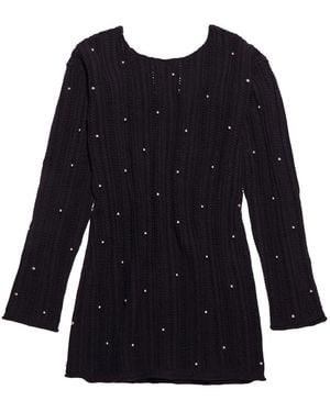 Bimba Y Lola Gestricktes Minikleid - Schwarz