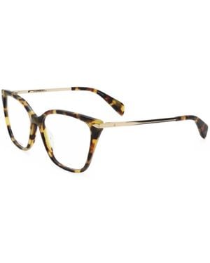 Rag & Bone Tortoiseshell-Effect Cat-Eye Glasses - Metallic