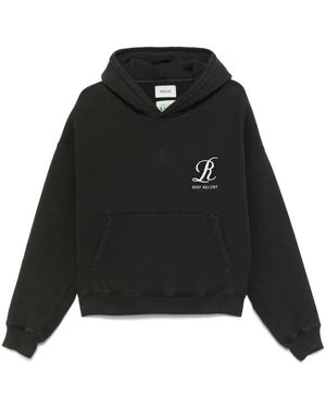 Agolde X Rsvp Gallery Logo-Embroidered Hoodie - Black