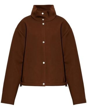 Nike Article Fleece Oversized Jacket - Brown