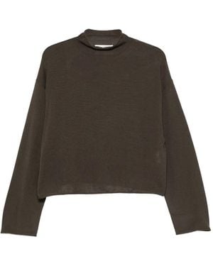 Marc O' Polo High-Neck Drop-Shoulder Jumper - Green