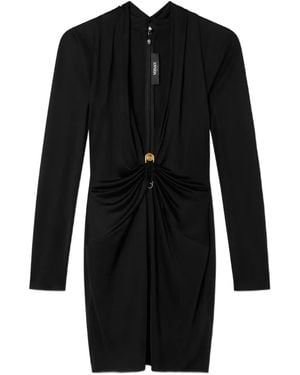 Versace Safety Pin Mini Dress - Black