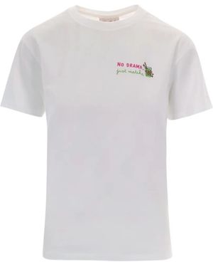 MC2 Saint Barth Emilie Embroidered Cotton T-Shirt - White
