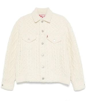 Junya Watanabe Cardigan Aran X Levi's� - Neutro